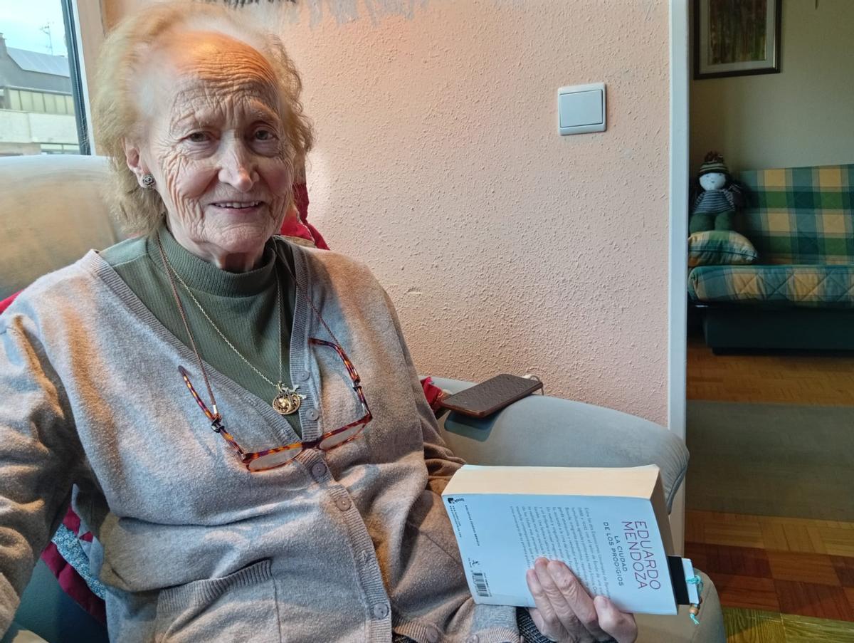 Trinidad Gómez en su casa.