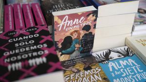 Libros expuestos en el festival de literatura young adult Crush Fest celebrado en Barcelona.