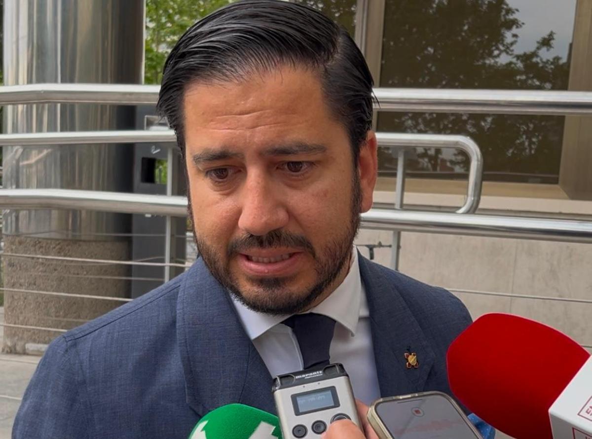 José Ignacio Fabra-Fuster, abogado de dos de las niñas, en el juzgado de Plaza Castilla