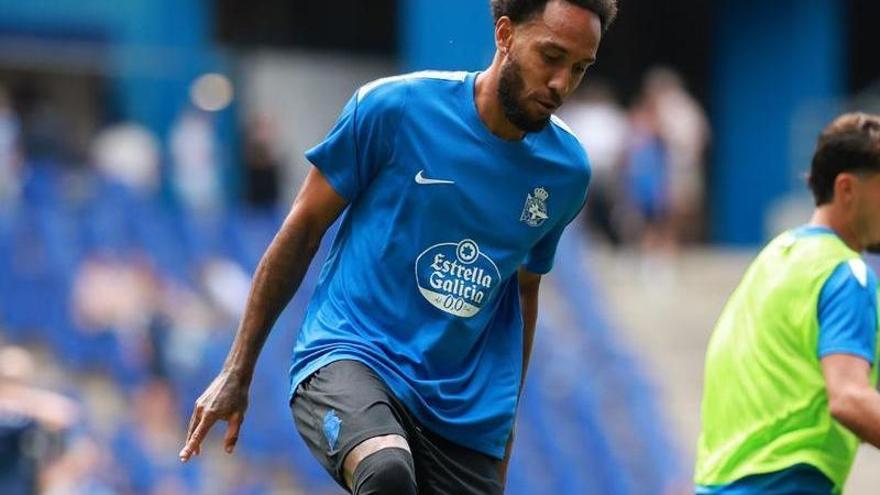 Aubameyang debuta con el Deportivo A Coruña