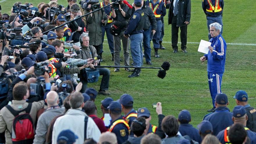 Insultos, reproches y caos en la concentración de Francia (2010)