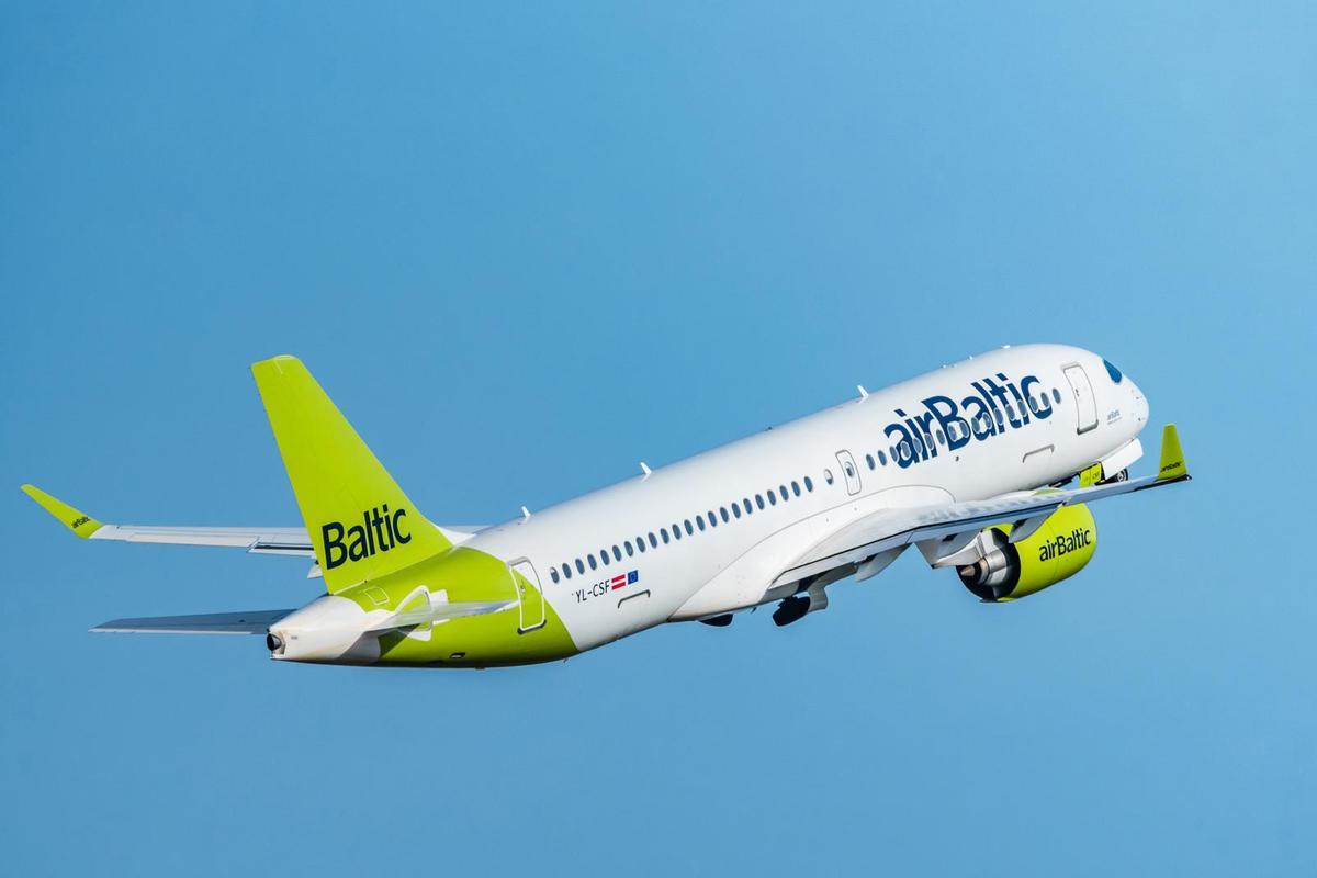 Uno de los aviones de airBaltic