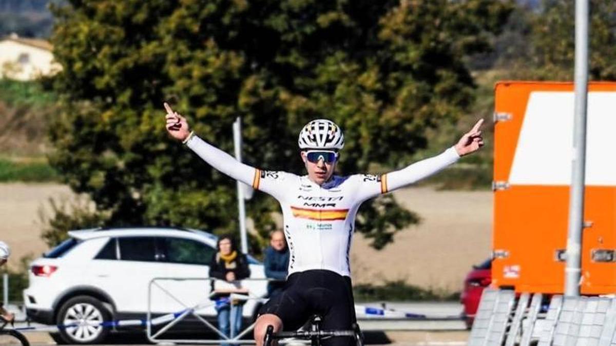 Benjamín Noval, esta temporada en una prueba de ciclocross