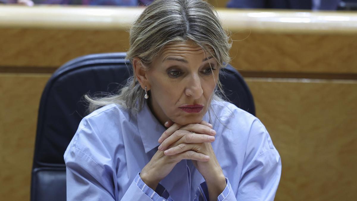 Imagen de archivo de la líder de Sumar, vicepresidenta segunda del Gobierno y ministra de Trabajo y Economía Social, Yolanda Díaz