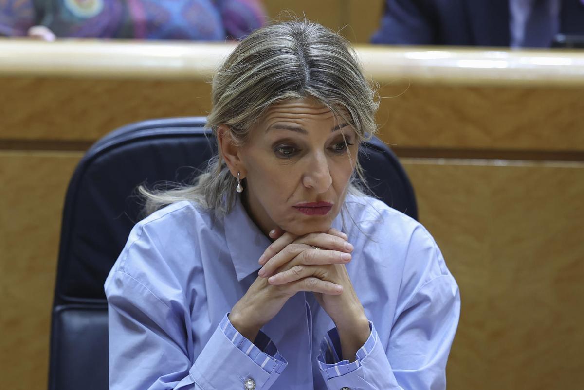 Imagen de archivo de la líder de Sumar, vicepresidenta segunda del Gobierno y ministra de Trabajo y Economía Social, Yolanda Díaz