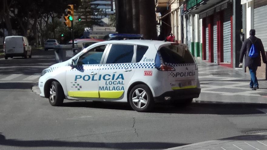 Una patrulla de la Policía Local de Málaga.