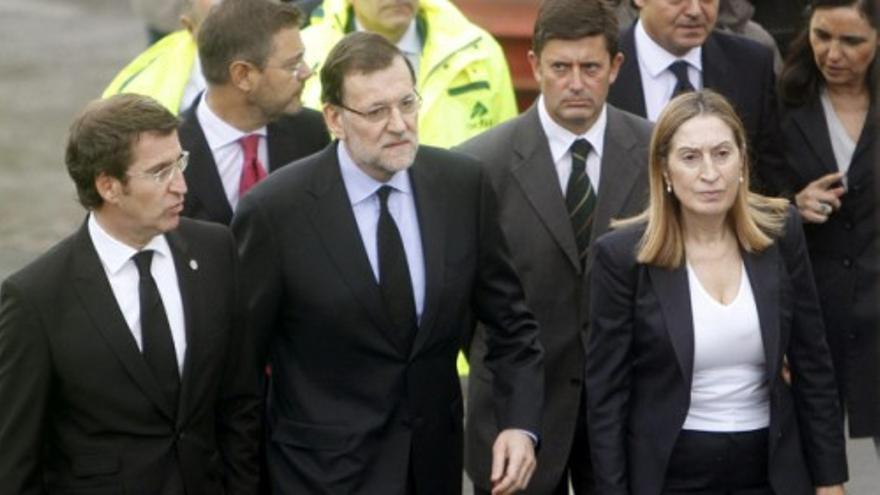 Rajoy visita el lugar de la tragedia