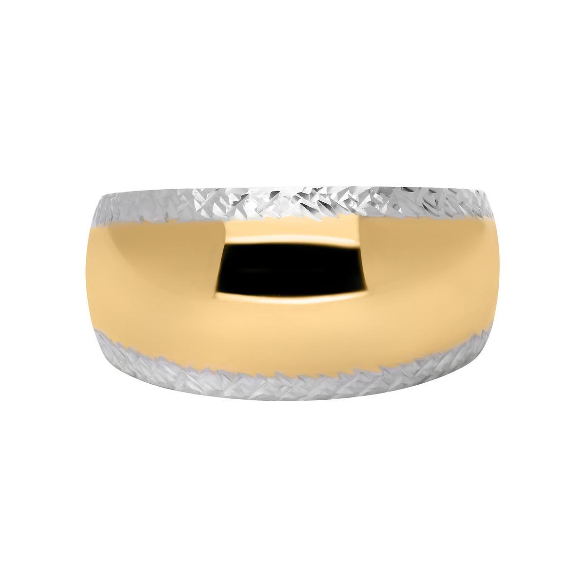 Anillo de oro bicolor de 18 quilates.
