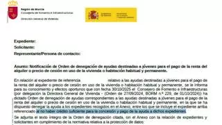 Denegadas todas las ayudas al alquiler para jóvenes en la Región de Murcia por falta de fondos