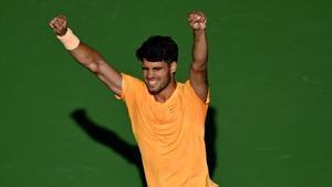 Carlos Alcaraz, durante el torneo de Indian Wells
