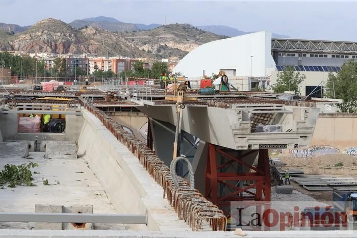 El nuevo puente en Lorca, a punto de terminar