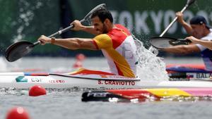 El piragüista español Saúl Craviotto, durante los JJOO de Tokio 2020.