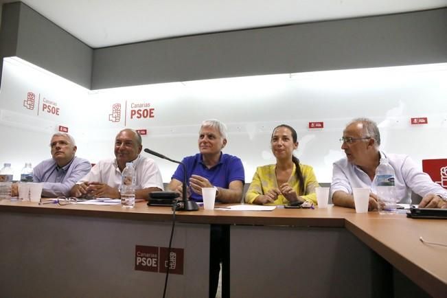 Delia Padrón Comisión Ejecutiva Regional del PSOE de Canarias , Miguel Ángel Pérez ,  Patricia Hernández y Julio Cruz entre otros