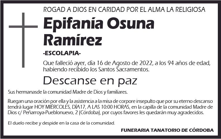 Epifanía Osuna Ramírez