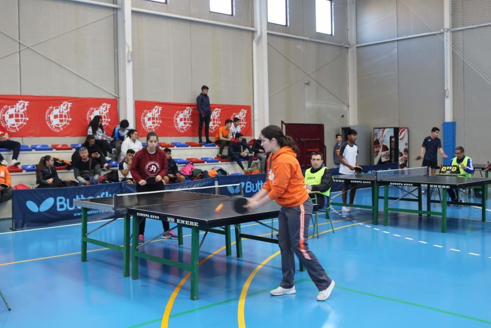 Final de tenis de mesa de Deporte en Edad Escolar