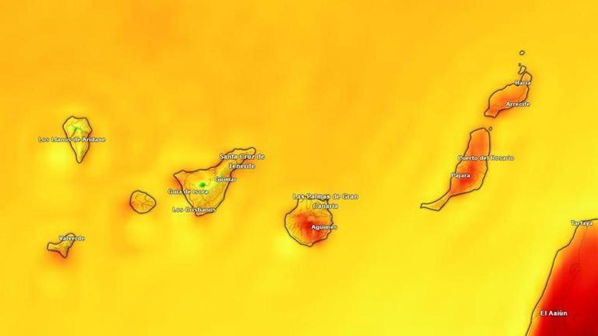 Previsión de temperatura de este miércoles