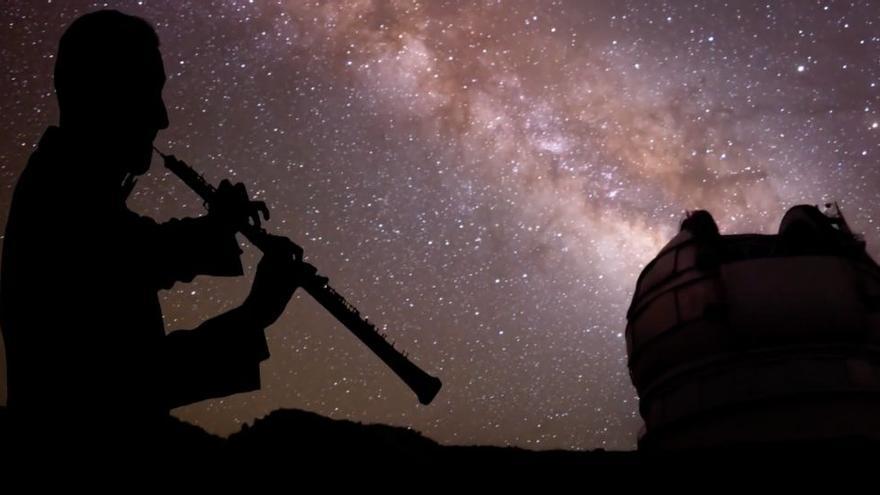 Fotograma del vídeo de la grabación de la sinfonía “Heroica” de Beethoven, realizada por la Orquesta Sinfónica de Tenerife en el Grantecan