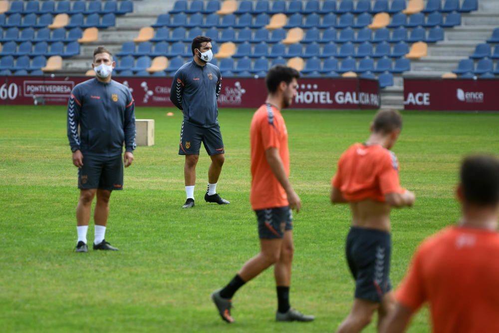 Máxima intensidad y cero contacto en la vuelta al trabajo del Pontevedra CF