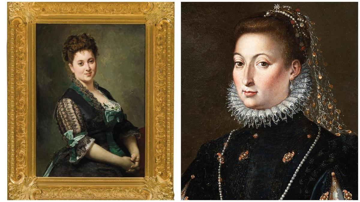 María de las Anguastias y la infanta Micaela, dos retratos adquiridos por el Muso de Bellas Artes.