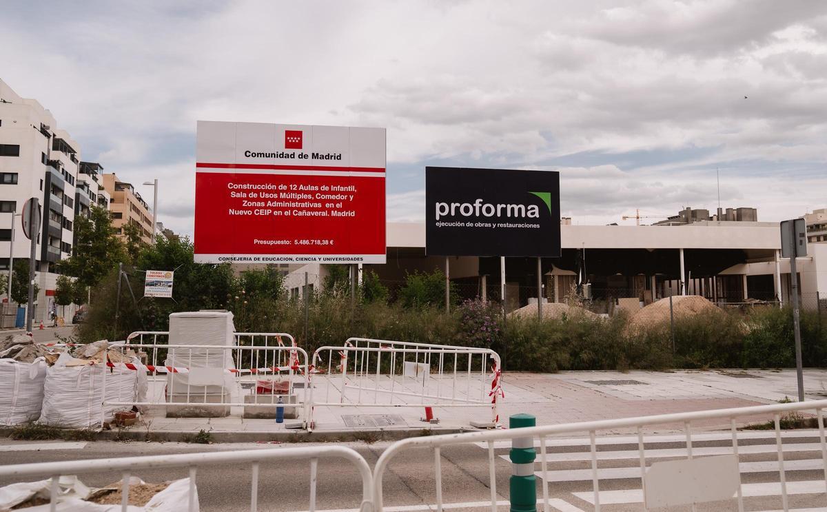 Obras en marcha del primer colegio público de El Cañaveral.