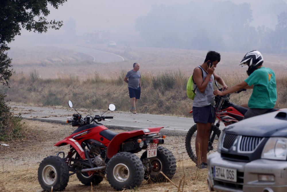 Incendi entre Cruïlles i Monells