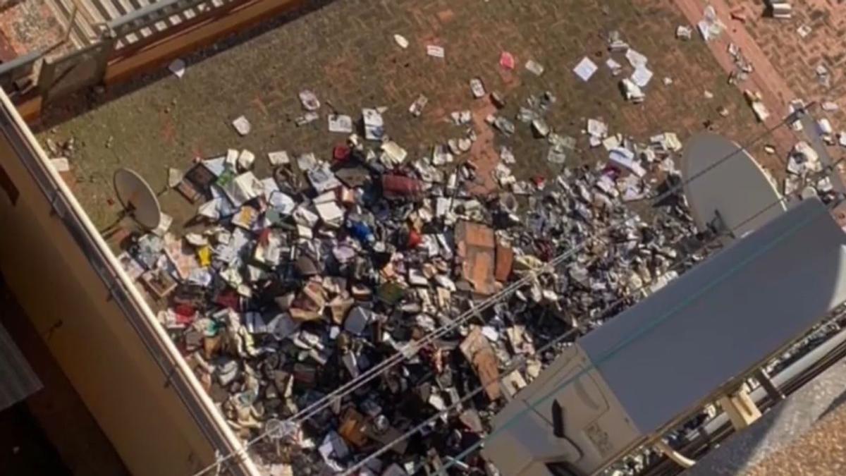 Imágenes del fuego en el que ha perdido la vida una anciana en Malgrat de Mar