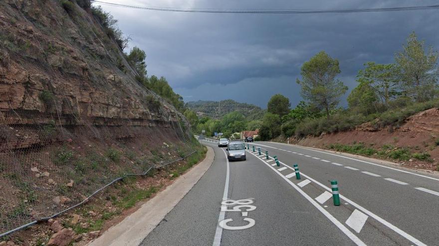 Reoberta la C-58 després de la sortida de la via d&#039;un cotxe a Castellbell i el Vilar