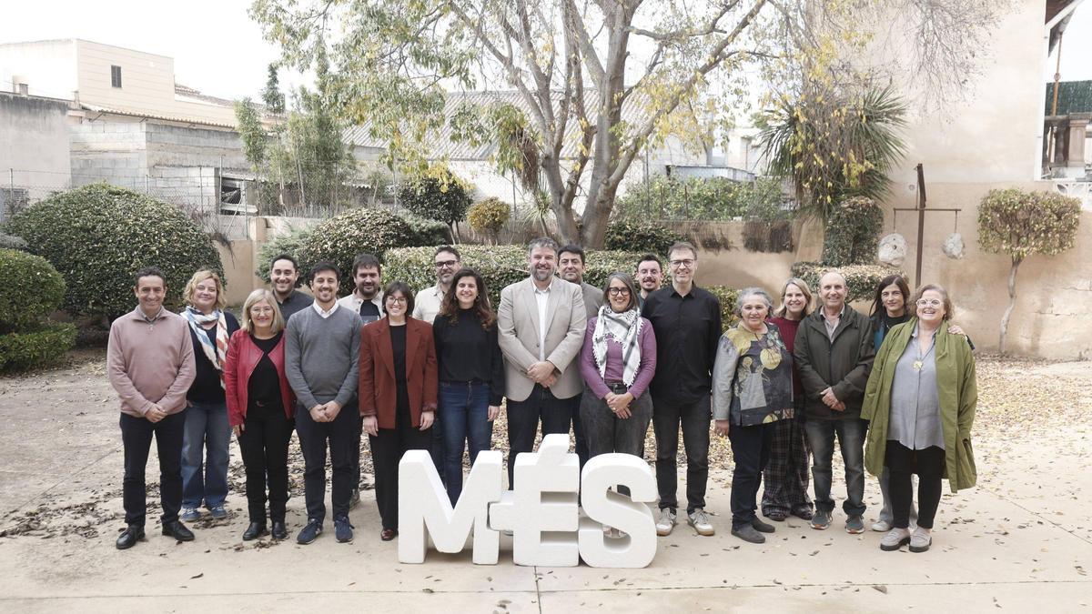 Imagen de grupo de la nueva ejecutiva de Més per Mallorca.