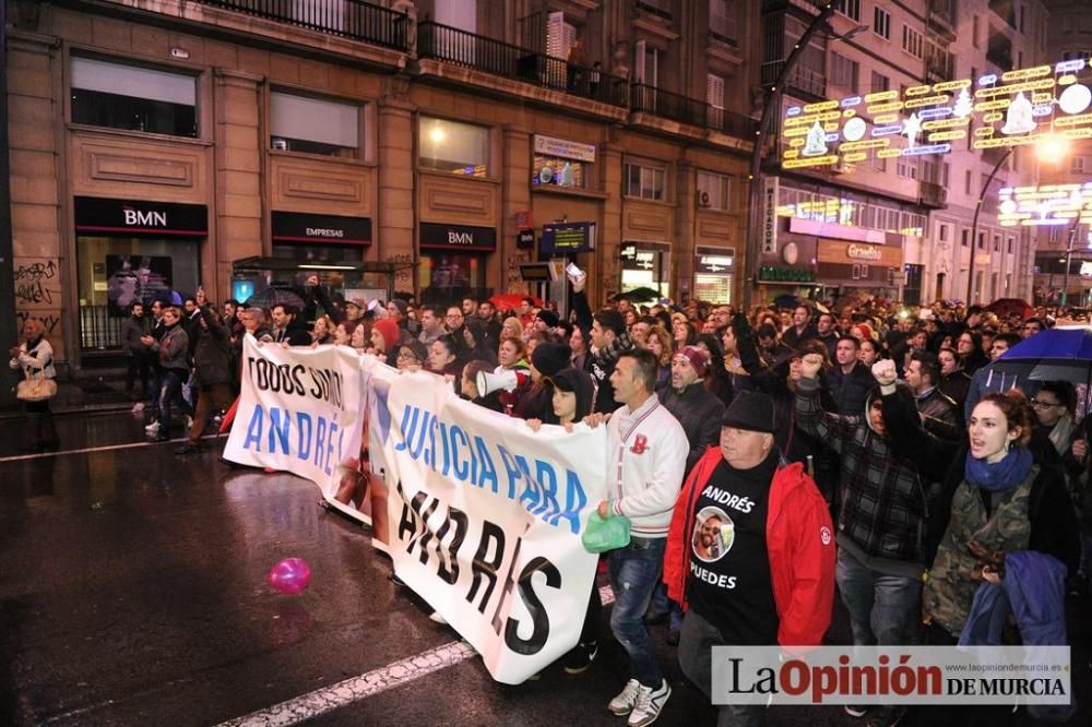 Protesta por la agresión a Andrés Martínez