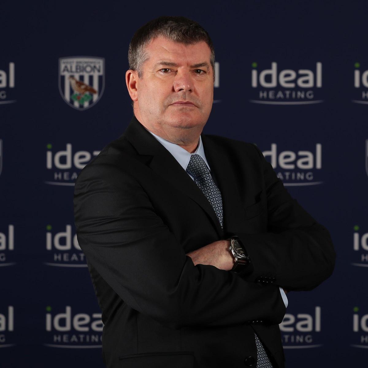 Ron Gourlay, durante su etapa en el West Bromwich Albion