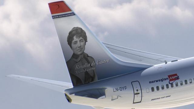 Rosalía de Castro, la última "heroína del ala de cola" en incorporarse a la flota de Norwegian.