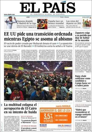 ’El País’ també dóna rellevància a dins que un informe policial sobre Correa i la seva dona troba vincles amb Camps i Agag; que el Ministeri de Treball vol fer sortir a la llum 150.000 llocs de treball de l’economia submergida; a unes declaracions exclusives de Pascual Sala, president del Tribunal Constitucional --La sentència de l’Estatut hi és perquè es compleixi sense prejudicis--; que el PP intenta suavitzar al Senat les sancions als controladors aeris, i que Barcelona acomiada la Victòria de Franco.