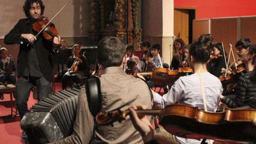 Curso de violín en el Conservatorio de Zamora.