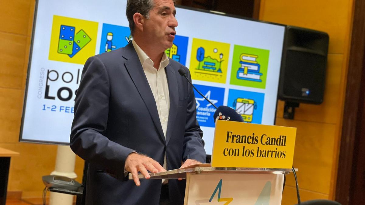 El concejal de Coalición Canaria en el Ayuntamiento de Las Palmas de Gran Canaria y candidato a la Alcaldía, Francis Candil.