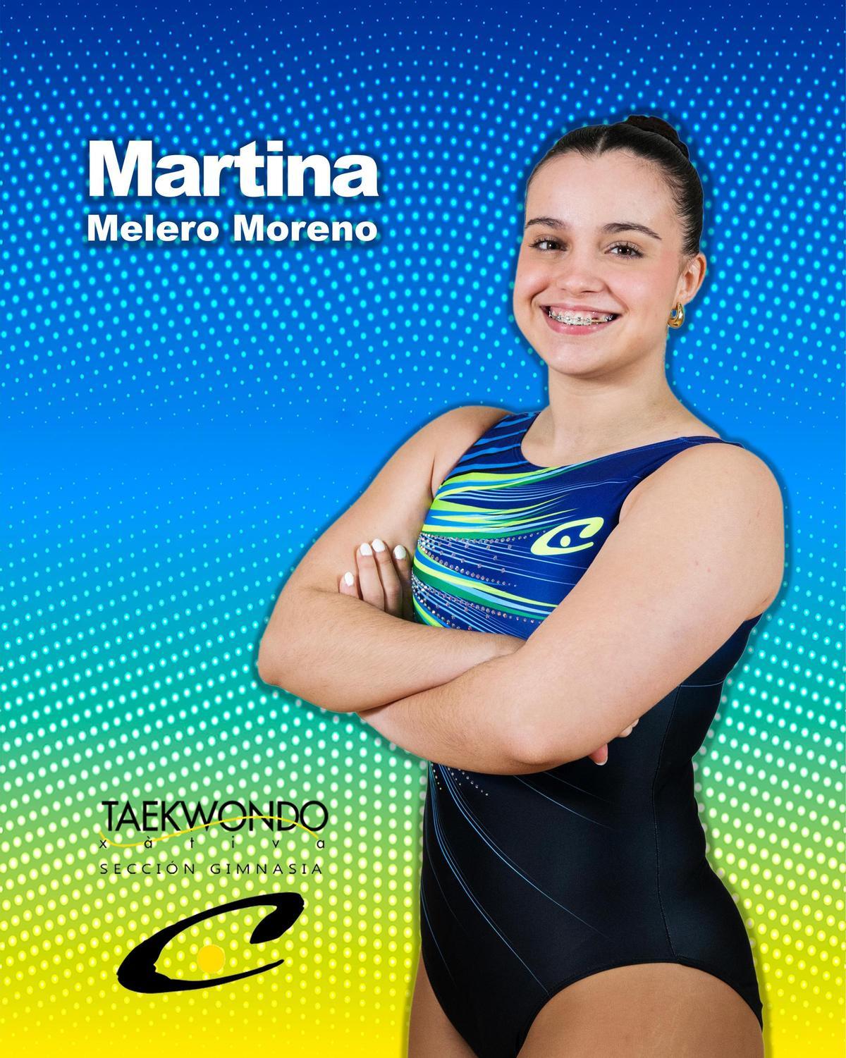 Martina Melero Moreno, de la Gimnasia Aeróbica del Club Taekwondo Xàtiva.