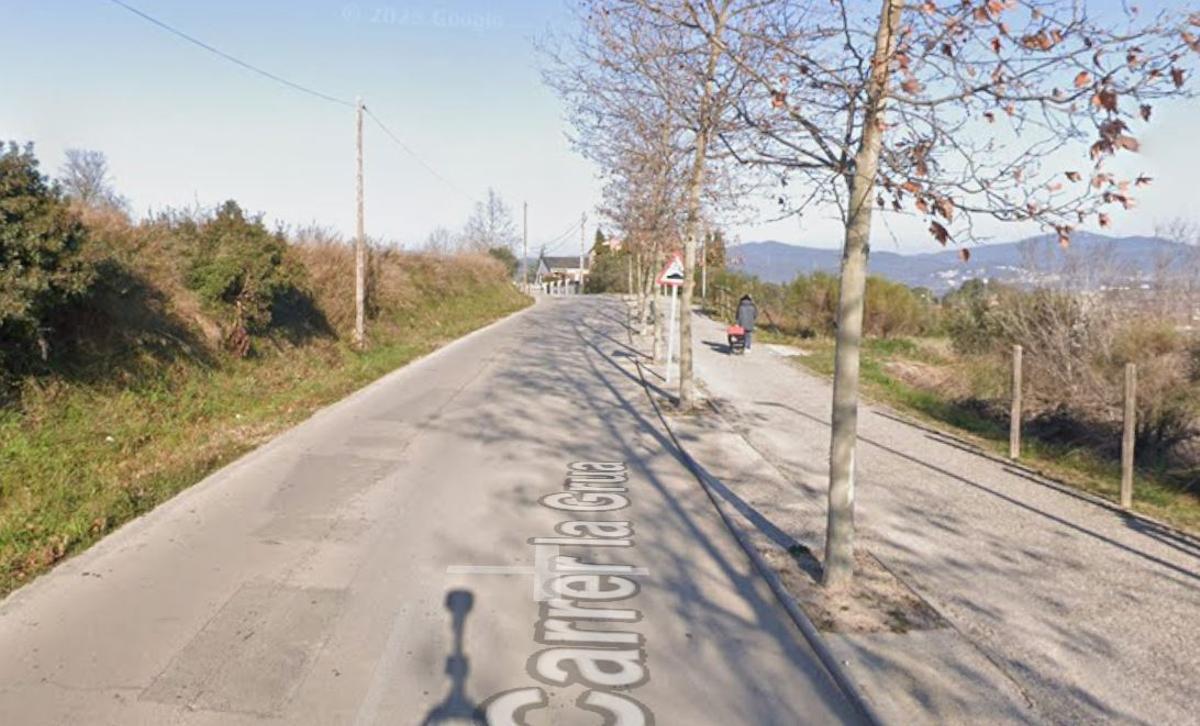 Imatge del Streetview del carrer de la Grua de Piera de Google Maps