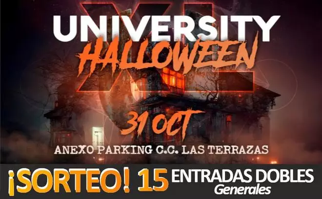 Sorteo de 15 entradas dobles para el 'University Halloween XL 2024' en Gran Canaria