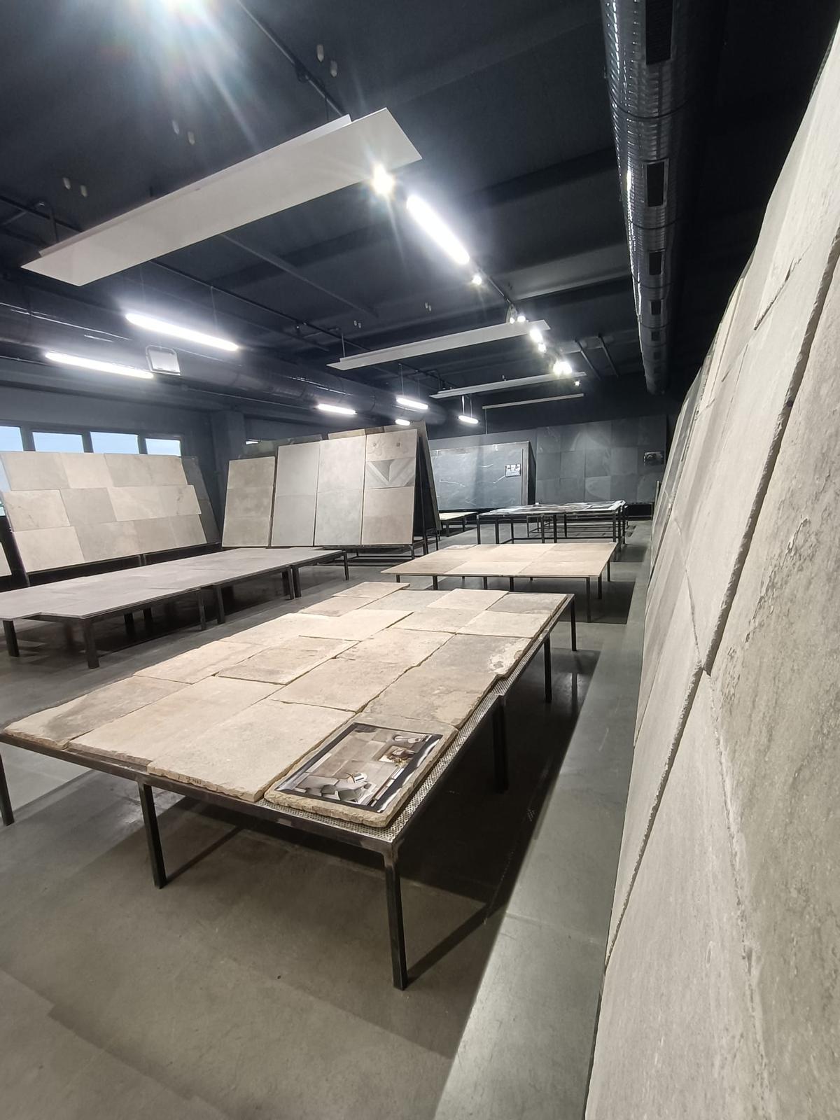Imagen de una pequeña parte de la exposición de la firma en la sede matriz de Italia.