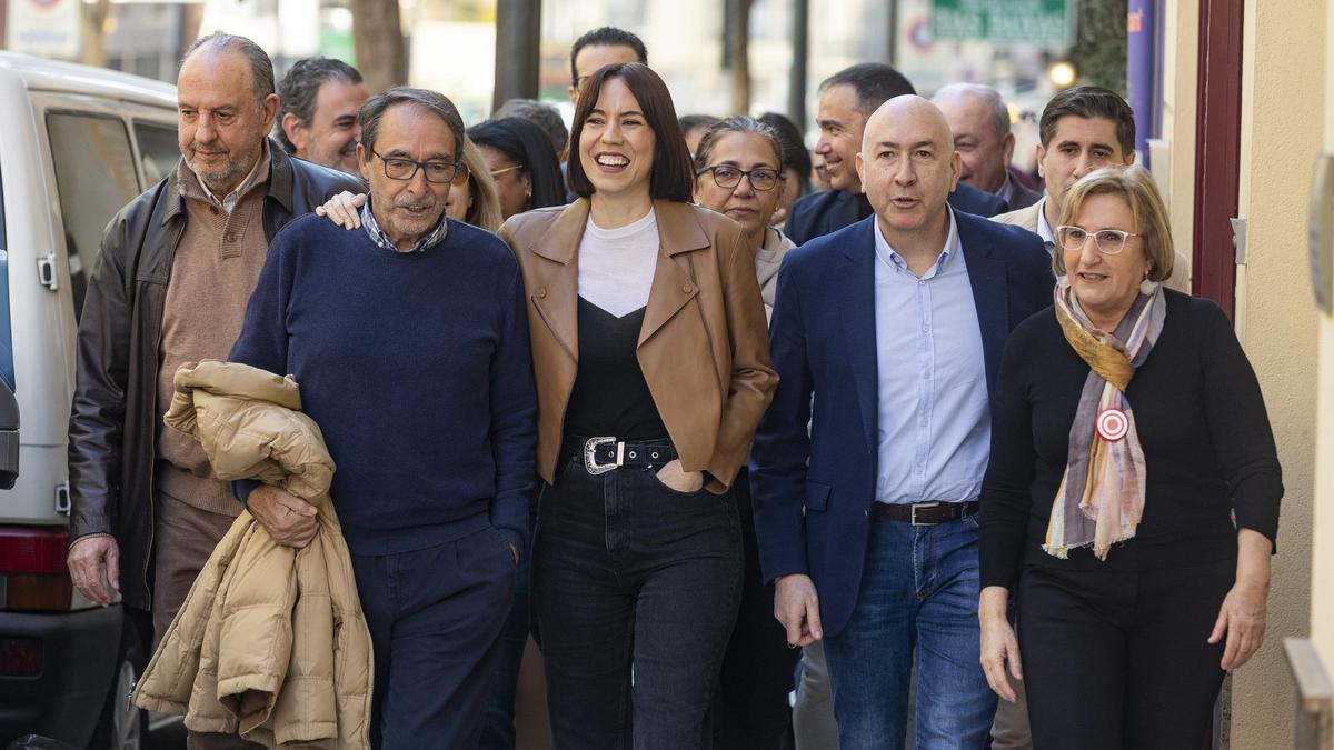 Ángel Franco y Ana Barceló flanquean a Diana Morant y Alejandro Soler, en una imagen reciente