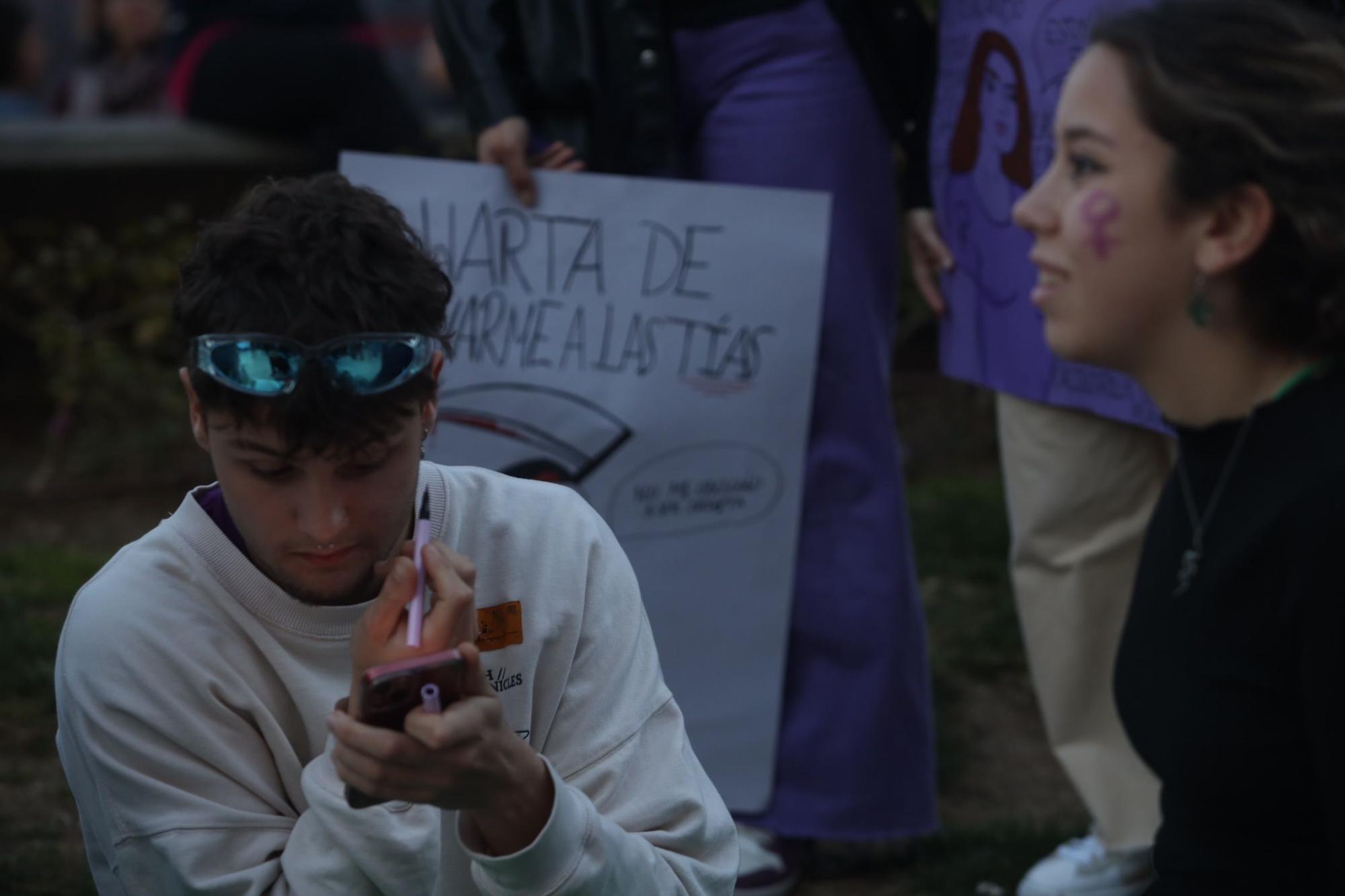 La marcha por el Día Internacional de la Mujer de Málaga, en imágenes