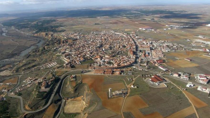 Vista aérea de la ciudad toresana