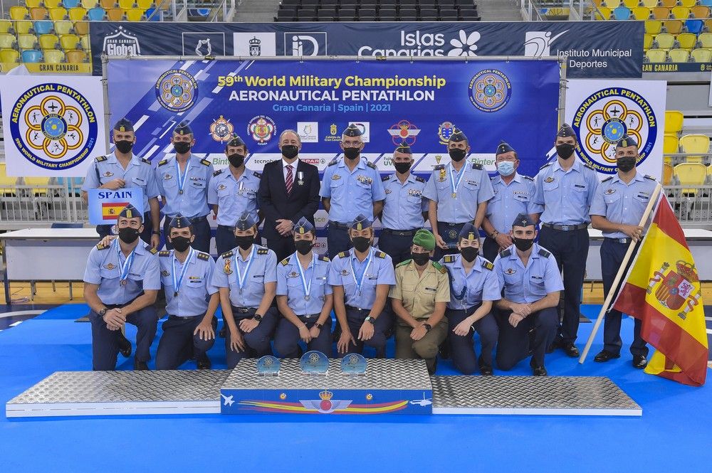 Ceremonia de clausura del Mundial de pentathlon aeronáutico