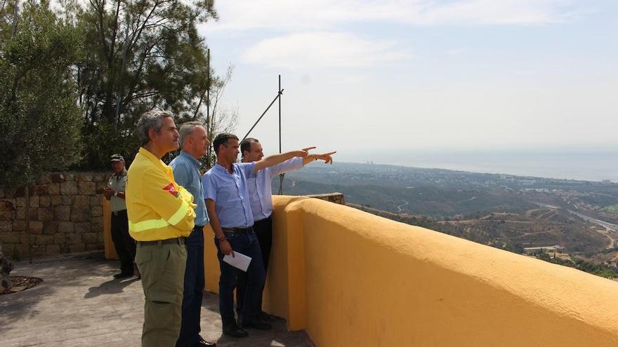 Adriano Vázquez, Adolfo Moreno, José Bernal y José Luis Ruiz Espejo, ayer.