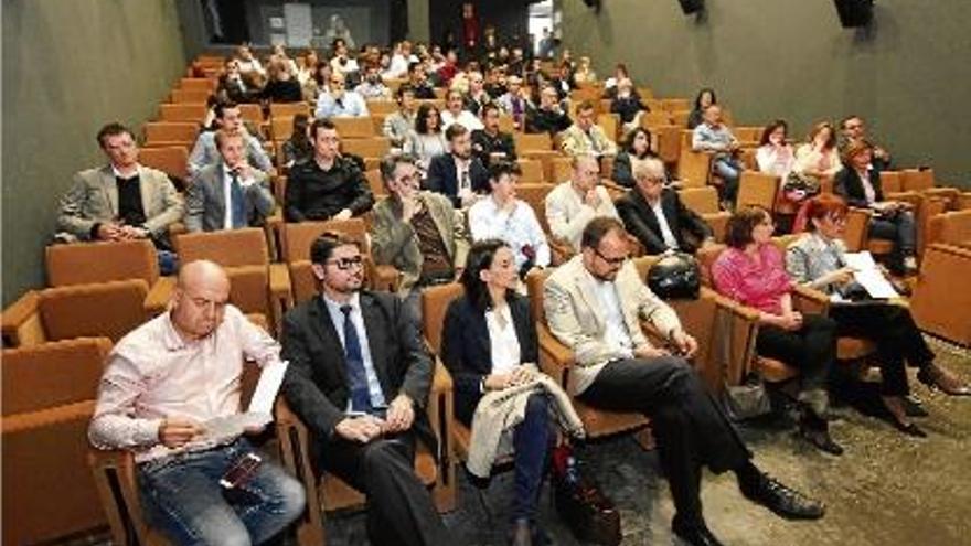 Assistents a la primera edició dels «Esmorzars de Finançament», celebrada ahir al Parc de la UdG.