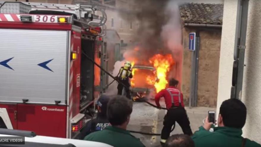 Die Feuerwehr im Einsatz.