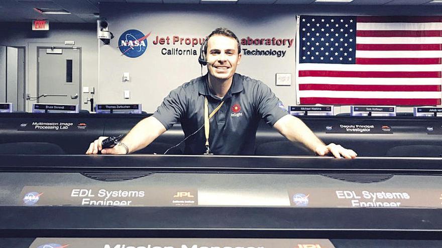 Fernando Abilleira, en las instalaciones de la NASA. // FdV