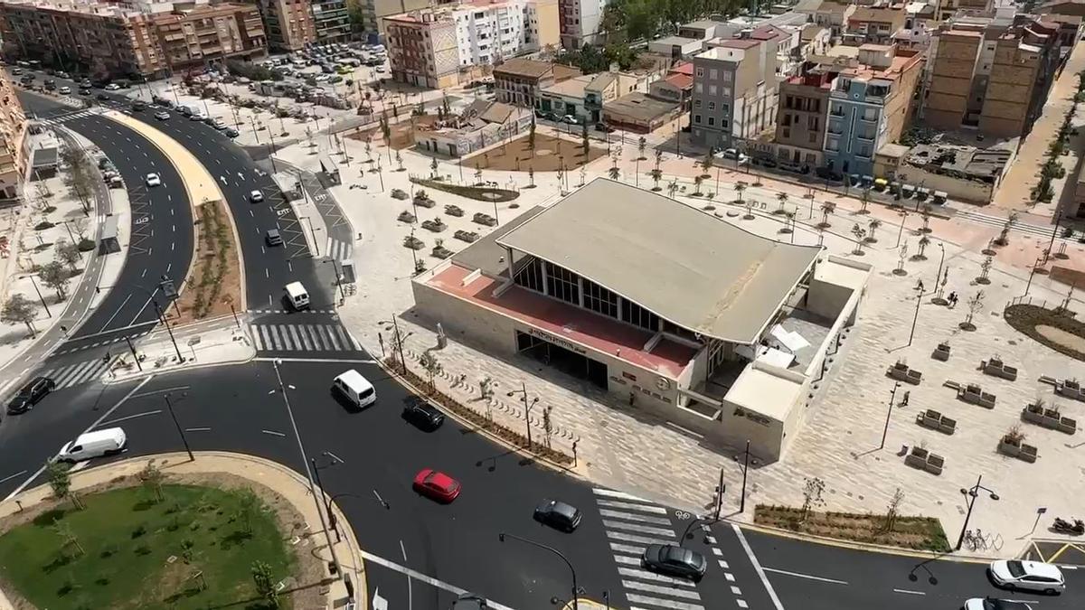 Obras en el entorno de la estación del Cabanyal