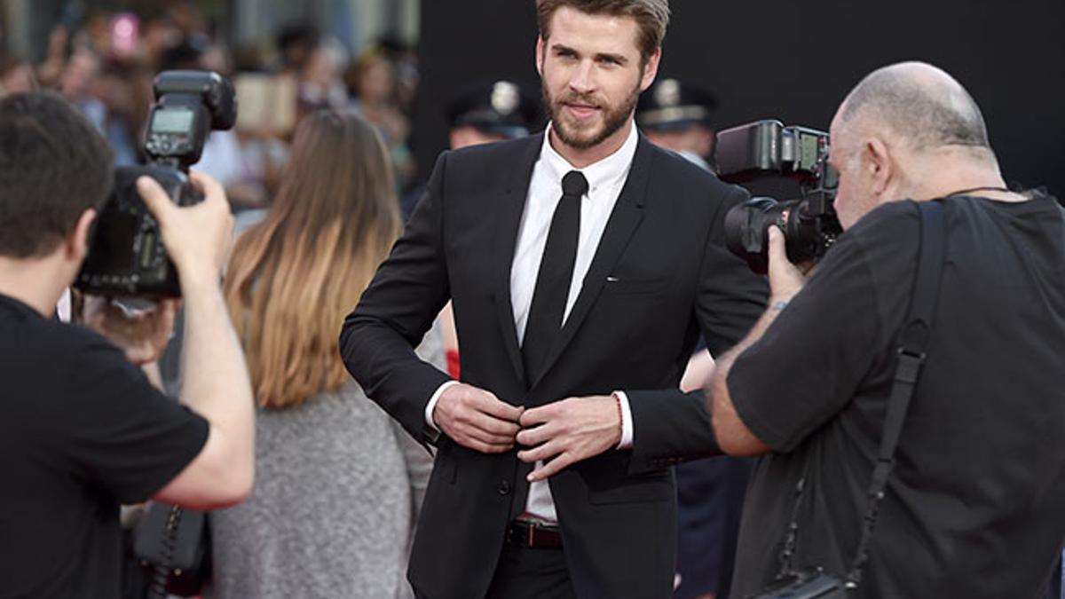 Liam Hemsworth durante el estreno de la secuela de Independence Day