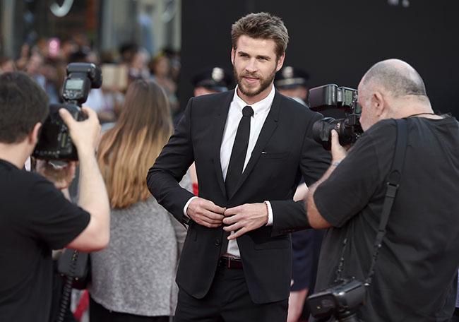 Liam Hemsworth durante el estreno de la secuela de Independence Day