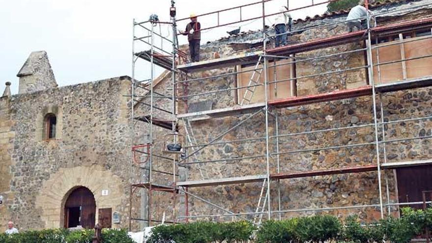 Obras en el oratorio de Santa Catalina